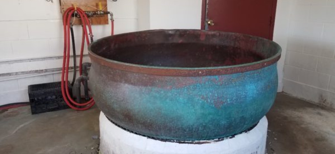 copper cheese vat